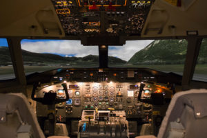 Bombardier Dash 8 Level-C Simulator - Interior
