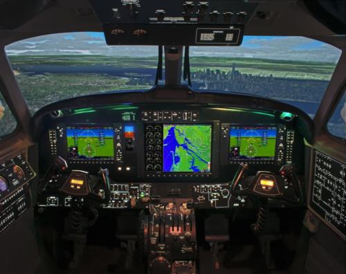 New King Air 350/200 G1000 Level-D Simulator – Interior